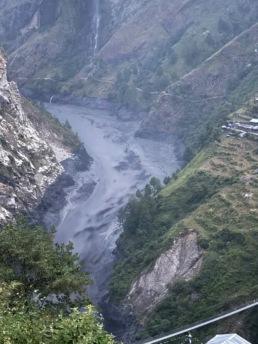 बुढीगण्डकीमा भीषण बाढी : सल्लेरी बजार बगायो, जगतदेखि आरुघाटसम्म जोखिम बढ्यो
